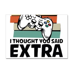 Video Gamer T- Shirt Exercise I Thought You Said Extra Lives - Gamer T- Shirt Sticker A4 (10 Pack) by maxcute