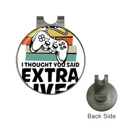 Video Gamer T- Shirt Exercise I Thought You Said Extra Lives - Gamer T- Shirt Hat Clips With Golf Markers by maxcute