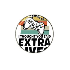 Video Gamer T- Shirt Exercise I Thought You Said Extra Lives - Gamer T- Shirt Hat Clip Ball Marker (4 Pack) by maxcute