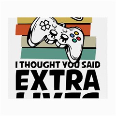 Video Gamer T- Shirt Exercise I Thought You Said Extra Lives - Gamer T- Shirt Small Glasses Cloth by maxcute