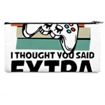 Video Gamer T- Shirt Exercise I Thought You Said Extra Lives - Gamer T- Shirt Pencil Case Back