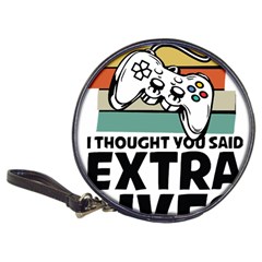 Video Gamer T- Shirt Exercise I Thought You Said Extra Lives - Gamer T- Shirt Classic 20-cd Wallets by maxcute