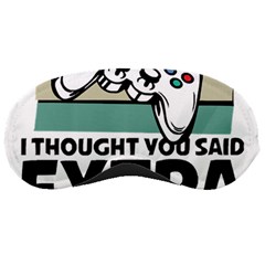 Video Gamer T- Shirt Exercise I Thought You Said Extra Lives - Gamer T- Shirt Sleeping Mask by maxcute