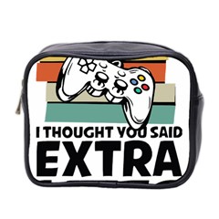 Video Gamer T- Shirt Exercise I Thought You Said Extra Lives - Gamer T- Shirt Mini Toiletries Bag (two Sides) by maxcute