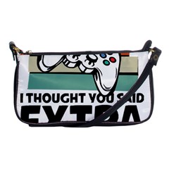 Video Gamer T- Shirt Exercise I Thought You Said Extra Lives - Gamer T- Shirt Shoulder Clutch Bag by maxcute