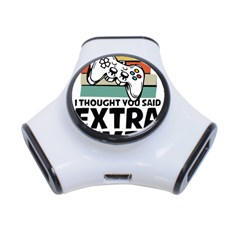 Video Gamer T- Shirt Exercise I Thought You Said Extra Lives - Gamer T- Shirt 3-port Usb Hub by maxcute