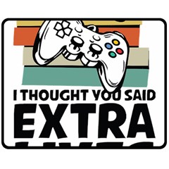 Video Gamer T- Shirt Exercise I Thought You Said Extra Lives - Gamer T- Shirt Fleece Blanket (medium) by maxcute