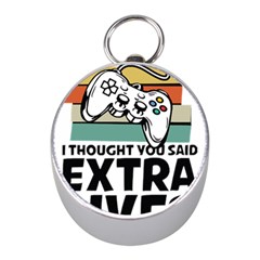 Video Gamer T- Shirt Exercise I Thought You Said Extra Lives - Gamer T- Shirt Mini Silver Compasses by maxcute