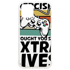 Video Gamer T- Shirt Exercise I Thought You Said Extra Lives - Gamer T- Shirt Iphone 12/12 Pro Tpu Uv Print Case by maxcute