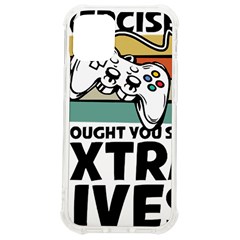 Video Gamer T- Shirt Exercise I Thought You Said Extra Lives - Gamer T- Shirt Iphone 12 Mini Tpu Uv Print Case	 by maxcute