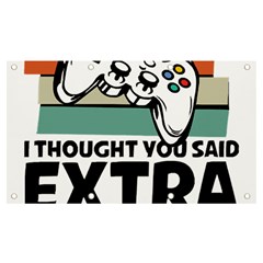 Video Gamer T- Shirt Exercise I Thought You Said Extra Lives - Gamer T- Shirt Banner And Sign 7  X 4  by maxcute