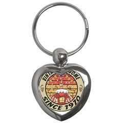 Vintage 1970 T- Shirt Vintage 1970 T- Shirt Key Chain (heart) by maxcute