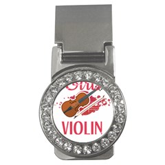 Violin T- Shirt Cool Girls Play Violin T- Shirt Money Clips (cz)  by maxcute