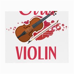 Violin T- Shirt Cool Girls Play Violin T- Shirt Small Glasses Cloth by maxcute