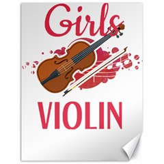 Violin T- Shirt Cool Girls Play Violin T- Shirt Canvas 18  X 24  by maxcute