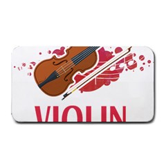 Violin T- Shirt Cool Girls Play Violin T- Shirt Medium Bar Mat by maxcute