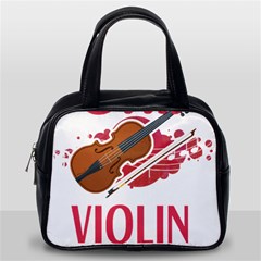 Violin T- Shirt Cool Girls Play Violin T- Shirt Classic Handbag (one Side) by maxcute