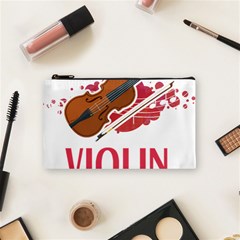 Violin T- Shirt Cool Girls Play Violin T- Shirt Cosmetic Bag (small) by maxcute