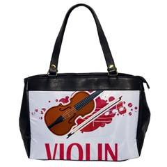 Violin T- Shirt Cool Girls Play Violin T- Shirt Oversize Office Handbag by maxcute