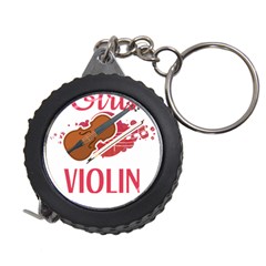 Violin T- Shirt Cool Girls Play Violin T- Shirt Measuring Tape by maxcute