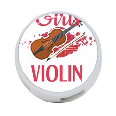 Violin T- Shirt Cool Girls Play Violin T- Shirt 4-port Usb Hub (one Side) by maxcute