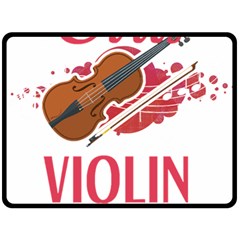 Violin T- Shirt Cool Girls Play Violin T- Shirt Fleece Blanket (large) by maxcute