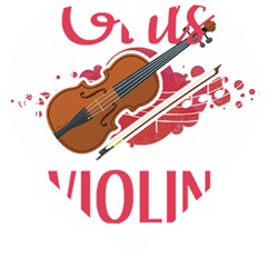 Violin T- Shirt Cool Girls Play Violin T- Shirt Wooden Puzzle Heart by maxcute