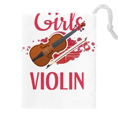 Violin T- Shirt Cool Girls Play Violin T- Shirt Drawstring Pouch (5xl)