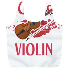 Violin T- Shirt Cool Girls Play Violin T- Shirt Full Print Recycle Bag (xxxl) by maxcute