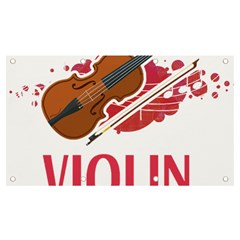 Violin T- Shirt Cool Girls Play Violin T- Shirt Banner And Sign 7  X 4  by maxcute