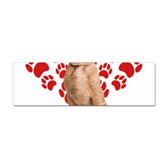 Vizsla Gifts T- Shirt Cool Vizsla Valentine Heart Paw Vizsla Dog Lover Valentine Costume T- Shirt Sticker Bumper (10 Pack) by maxcute