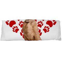 Vizsla Gifts T- Shirt Cool Vizsla Valentine Heart Paw Vizsla Dog Lover Valentine Costume T- Shirt Body Pillow Case (dakimakura) by maxcute