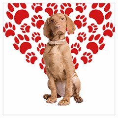 Vizsla Gifts T- Shirt Cool Vizsla Valentine Heart Paw Vizsla Dog Lover Valentine Costume T- Shirt Lightweight Scarf  by maxcute