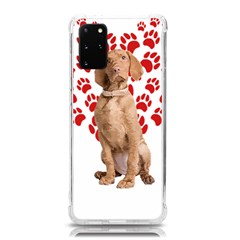 Vizsla Gifts T- Shirt Cool Vizsla Valentine Heart Paw Vizsla Dog Lover Valentine Costume T- Shirt Samsung Galaxy S20plus 6 7 Inch Tpu Uv Case by maxcute