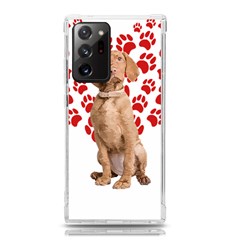 Vizsla Gifts T- Shirt Cool Vizsla Valentine Heart Paw Vizsla Dog Lover Valentine Costume T- Shirt Samsung Galaxy Note 20 Ultra Tpu Uv Case by maxcute