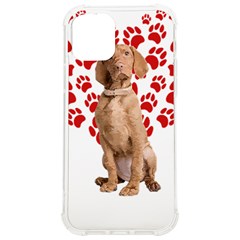 Vizsla Gifts T- Shirt Cool Vizsla Valentine Heart Paw Vizsla Dog Lover Valentine Costume T- Shirt Iphone 12/12 Pro Tpu Uv Print Case by maxcute