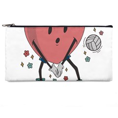 Volleyball Heart T- Shirt Retro Volleyball Valentines Day Shirt, Volleyball Is My Valentine, Volleyb Pencil Case by maxcute