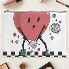 Volleyball Heart T- Shirt Retro Volleyball Valentines Day Shirt, Volleyball Is My Valentine, Volleyb Cosmetic Bag (xxxl) by maxcute