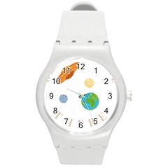 We Used To Live There T- Shirt We Used To Live There T- Shirt Round Plastic Sport Watch (m) by maxcute