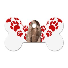 Weimaraner Gifts T- Shirt Cool Weimaraner Valentine Heart Paw Weimaraner Dog Lover Valentine Costume Dog Tag Bone (one Side) by maxcute