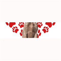 Weimaraner Gifts T- Shirt Cool Weimaraner Valentine Heart Paw Weimaraner Dog Lover Valentine Costume Large Bar Mat by maxcute