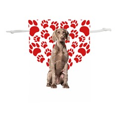 Weimaraner Gifts T- Shirt Cool Weimaraner Valentine Heart Paw Weimaraner Dog Lover Valentine Costume Lightweight Drawstring Pouch (l) by maxcute