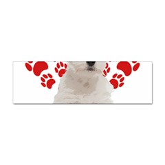 West Highland White Terrier Gift T- Shirt Cute West Highland White Terrier Valentine Heart Paw West Sticker (bumper) by maxcute