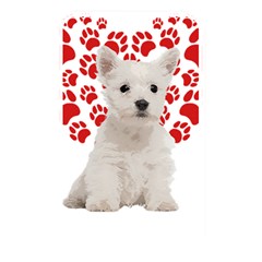 West Highland White Terrier Gift T- Shirt Cute West Highland White Terrier Valentine Heart Paw West Memory Card Reader (rectangular) by maxcute