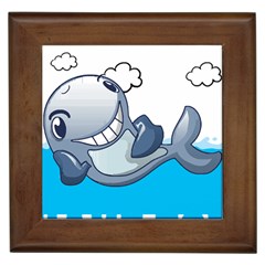 Whale Lovers T- Shirt Cute Whale Kids Water Sarcastic But Do I Have To  T- Shirt Framed Tile by maxcute