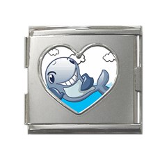 Whale Lovers T- Shirt Cute Whale Kids Water Sarcastic But Do I Have To  T- Shirt Mega Link Heart Italian Charm (18mm)