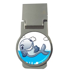 Whale Lovers T- Shirt Cute Whale Kids Water Sarcastic But Do I Have To  T- Shirt Money Clips (round)  by maxcute