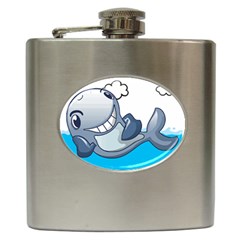 Whale Lovers T- Shirt Cute Whale Kids Water Sarcastic But Do I Have To  T- Shirt Hip Flask (6 Oz) by maxcute