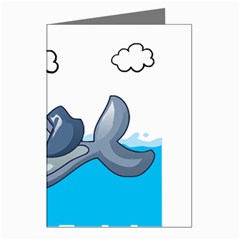 Whale Lovers T- Shirt Cute Whale Kids Water Sarcastic But Do I Have To  T- Shirt Greeting Cards (pkg Of 8) by maxcute