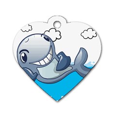 Whale Lovers T- Shirt Cute Whale Kids Water Sarcastic But Do I Have To  T- Shirt Dog Tag Heart (one Side) by maxcute